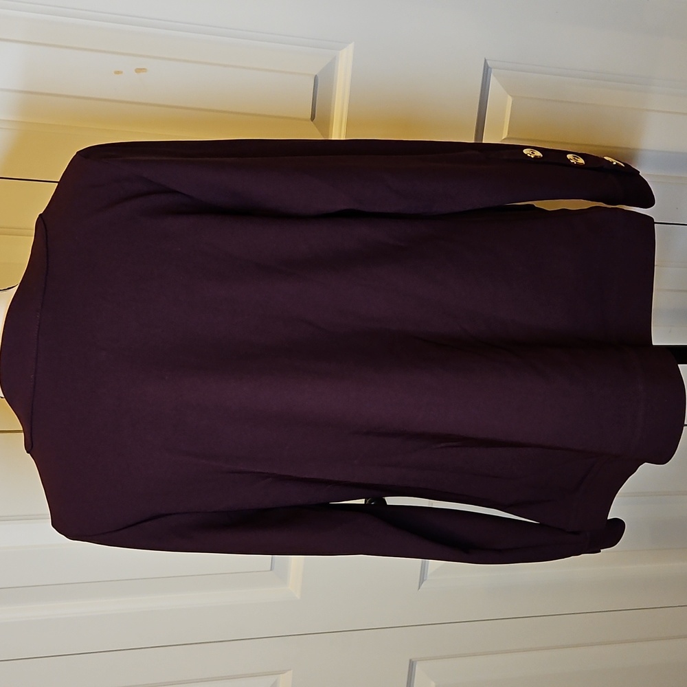 BOSTON PROPER Purple amd Gold Utility Jacket with Modern Silhouette XS Zipup - Picture 8 of 11
